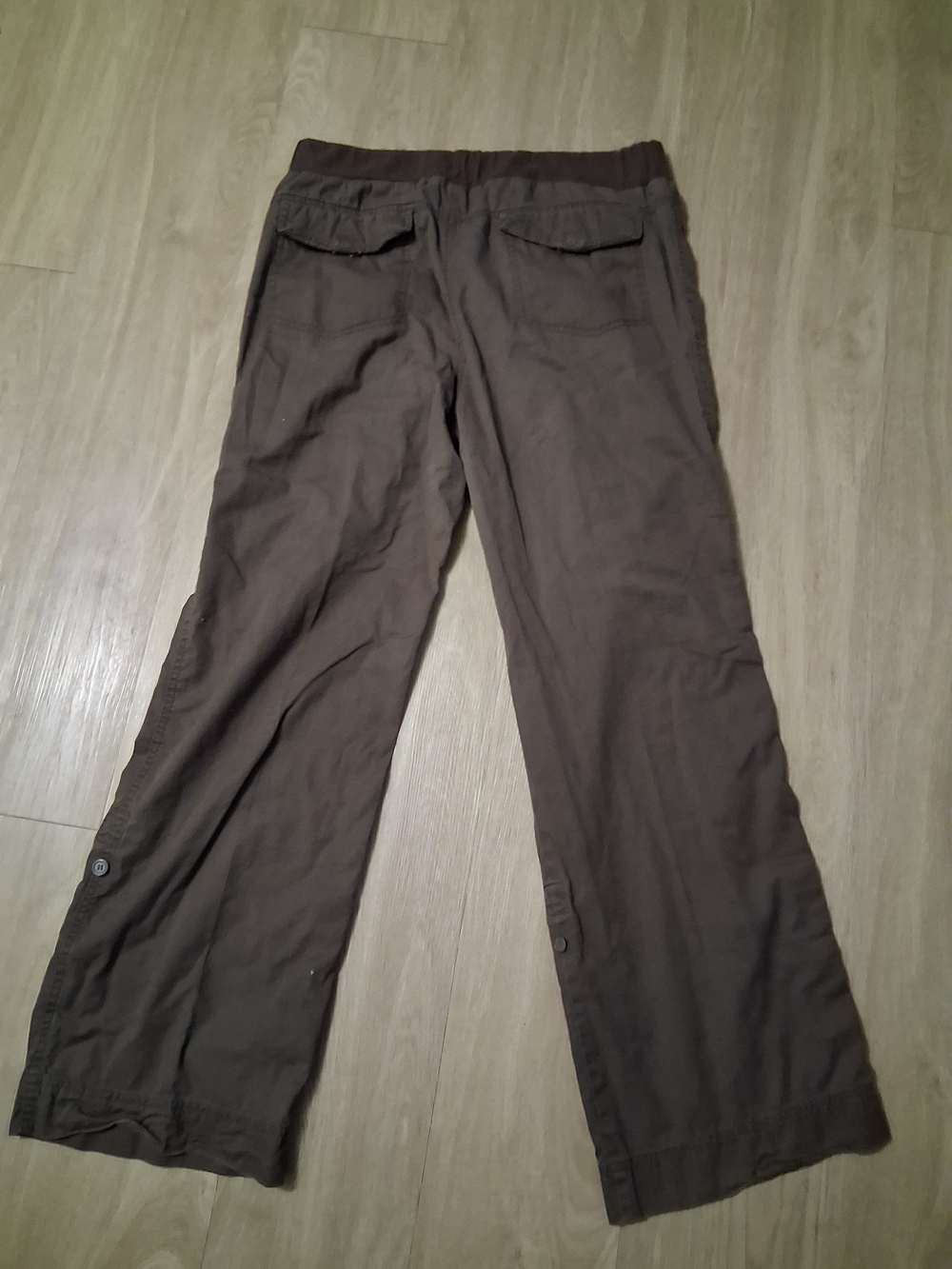 Brown Wide Leg Casual Pants